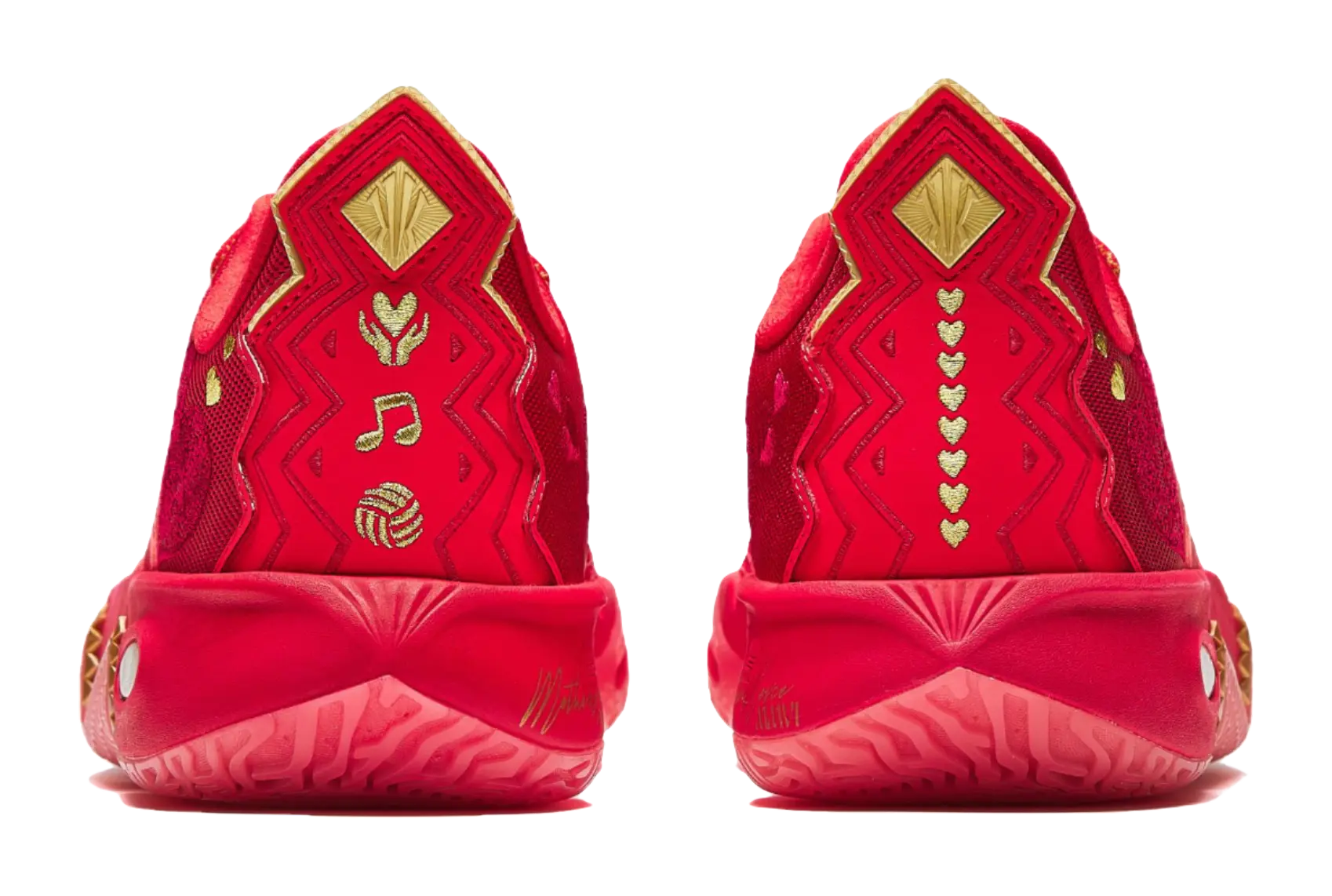 ANTA x Sneaker Room KAI 2 Kyrie Irving "Mother's Day" - Basketball Shoes Men's Red Gold  vjsneaker.com