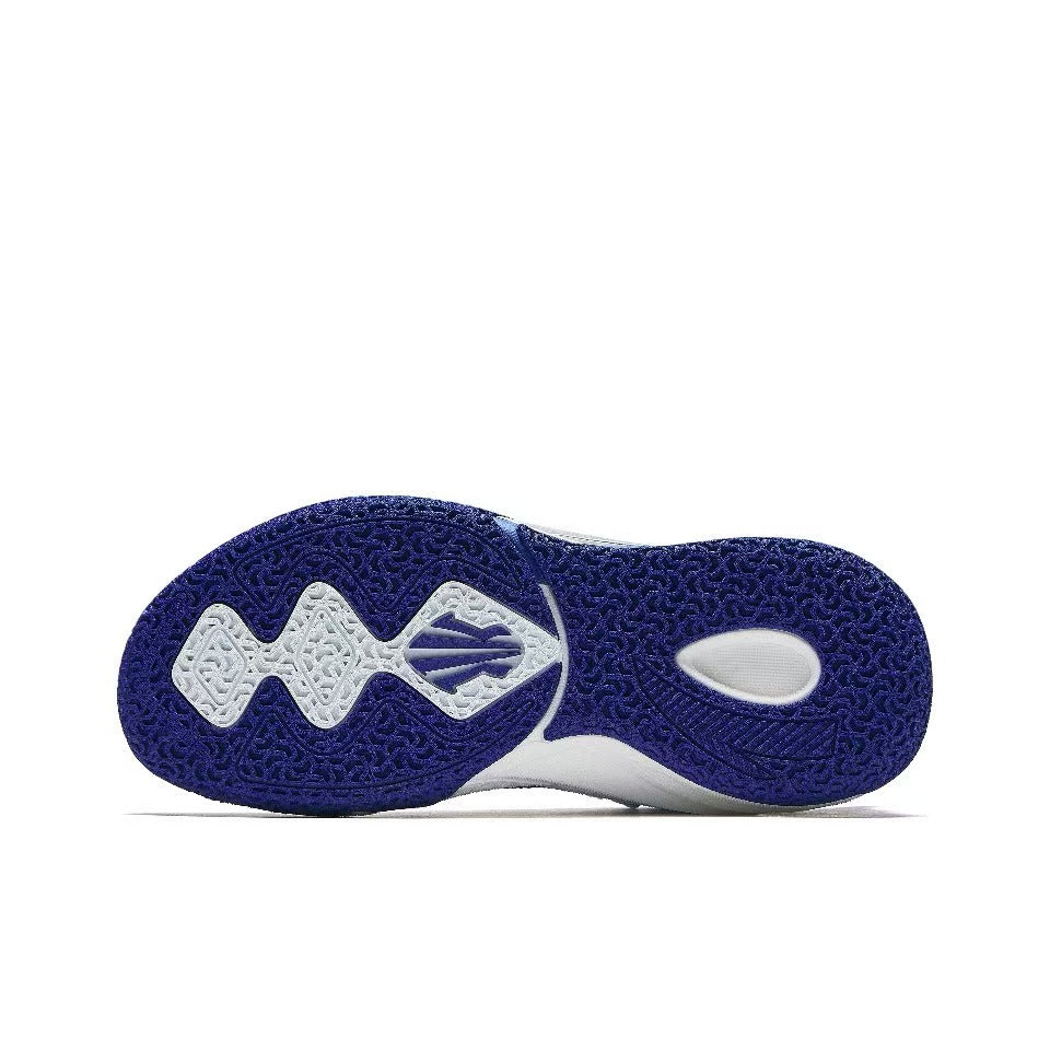 Bottom view of ANTA KAI 1 Basketball Shoes Men Low-Top White Blue