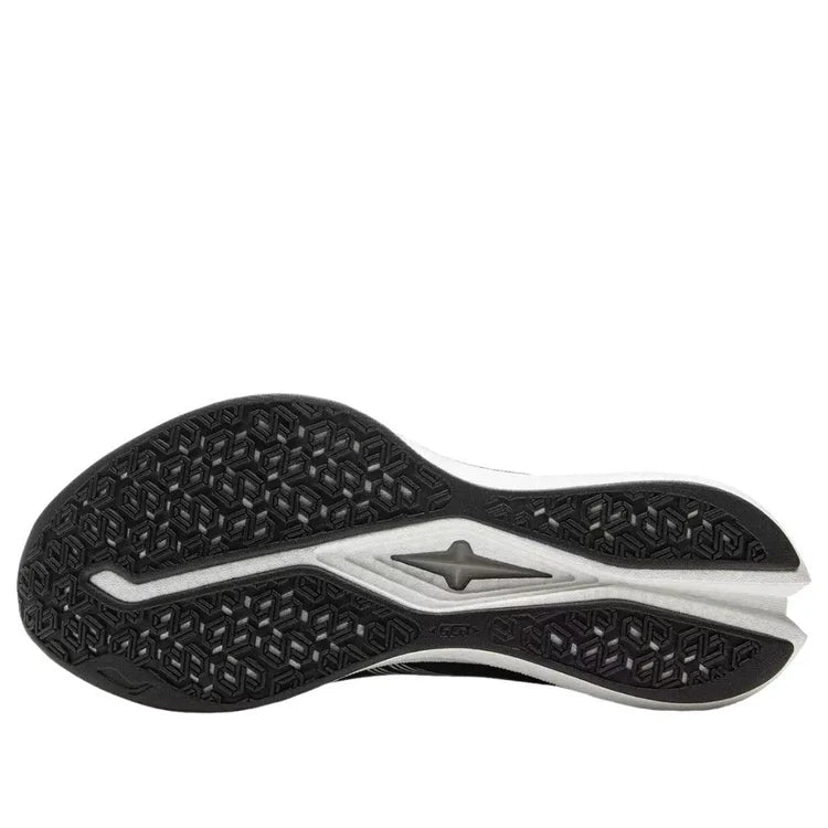 Li-Ning men's black running shoes, textured outsole with star logo