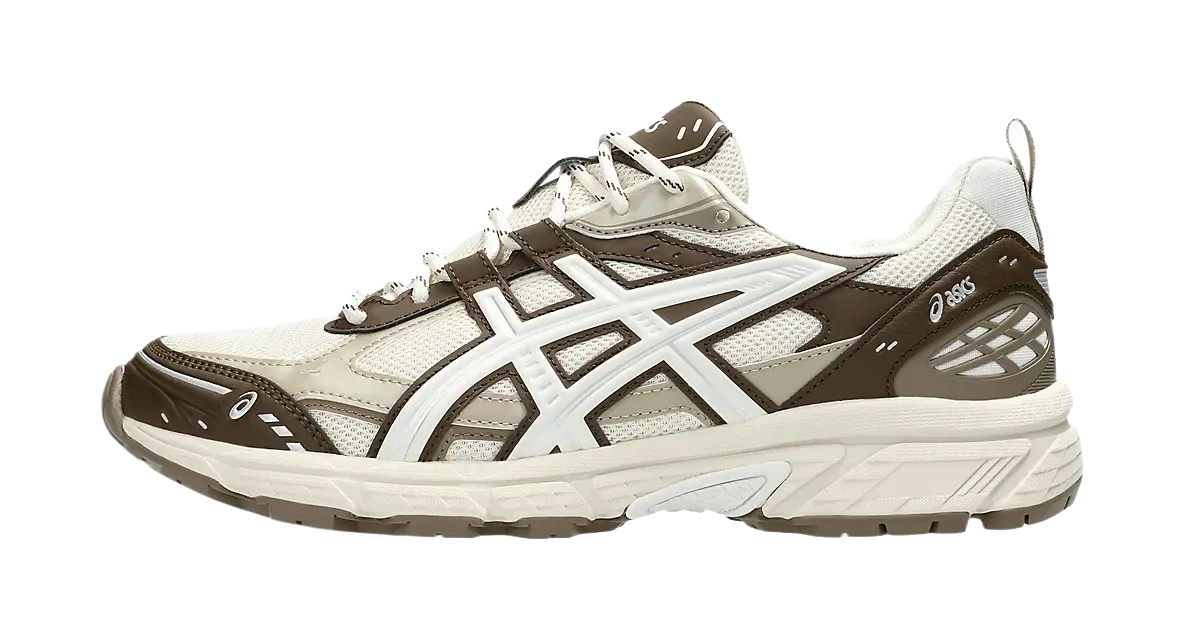ASICS GEL NUNOBIKI Low top Chunky Sneakers Unisex Cream White Brown  vjsneaker.com