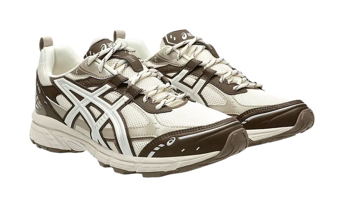 ASICS GEL NUNOBIKI Low top Chunky Sneakers Unisex Cream White Brown  vjsneaker.com