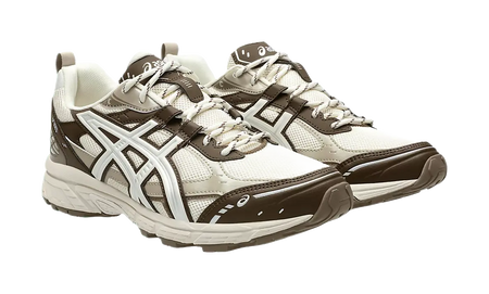 ASICS GEL NUNOBIKI Low top Chunky Sneakers Unisex Cream White Brown  vjsneaker.com