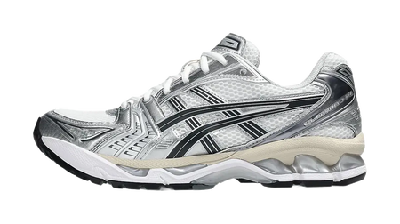 ASICS Gel Kayano 14 Low top GEL Cushioning Gel Casual Running Shoes Unisex Silver White  vjsneaker.com