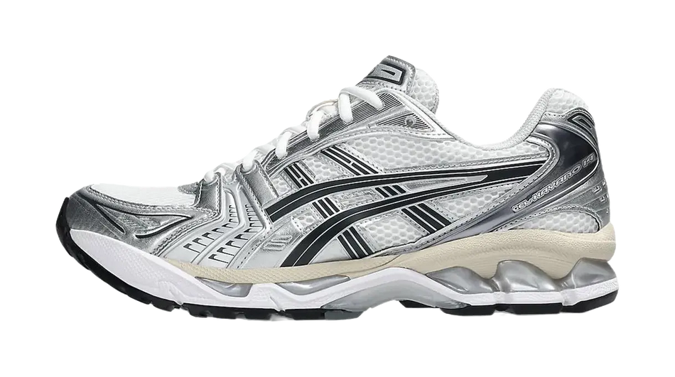 ASICS Gel Kayano 14 Low top GEL Cushioning Gel Casual Running Shoes Unisex Silver White  vjsneaker.com