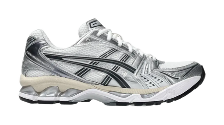 ASICS Gel Kayano 14 Low top GEL Cushioning Gel Casual Running Shoes Unisex Silver White  vjsneaker.com