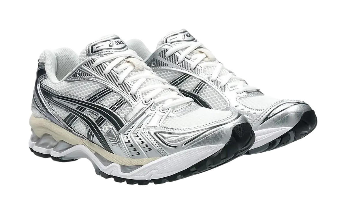 ASICS Gel Kayano 14 Low top GEL Cushioning Gel Casual Running Shoes Unisex Silver White  vjsneaker.com