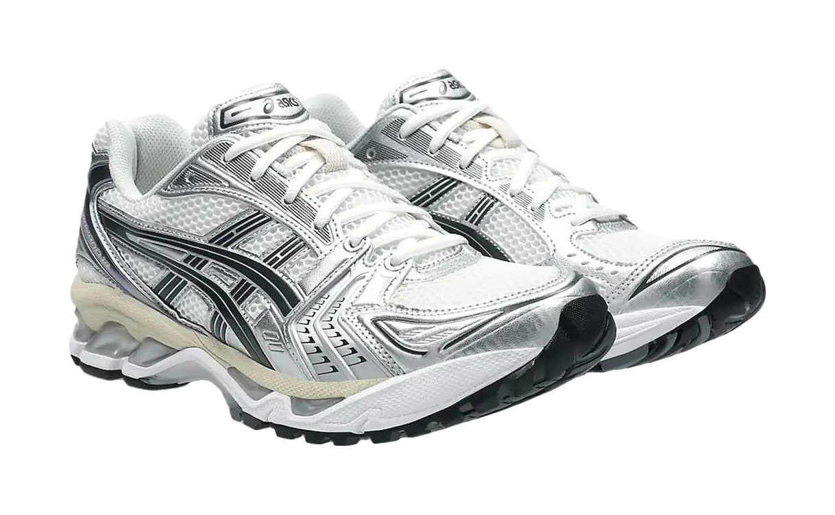 ASICS Gel Kayano 14 Low top GEL Cushioning Gel Casual Running Shoes Unisex Silver White  vjsneaker.com