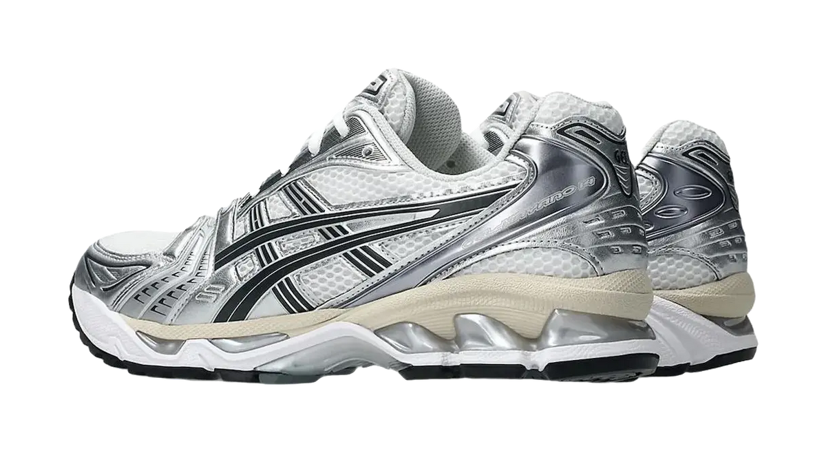ASICS Gel Kayano 14 Low top GEL Cushioning Gel Casual Running Shoes Unisex Silver White  vjsneaker.com