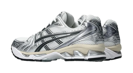 ASICS Gel Kayano 14 Low top GEL Cushioning Gel Casual Running Shoes Unisex Silver White  vjsneaker.com