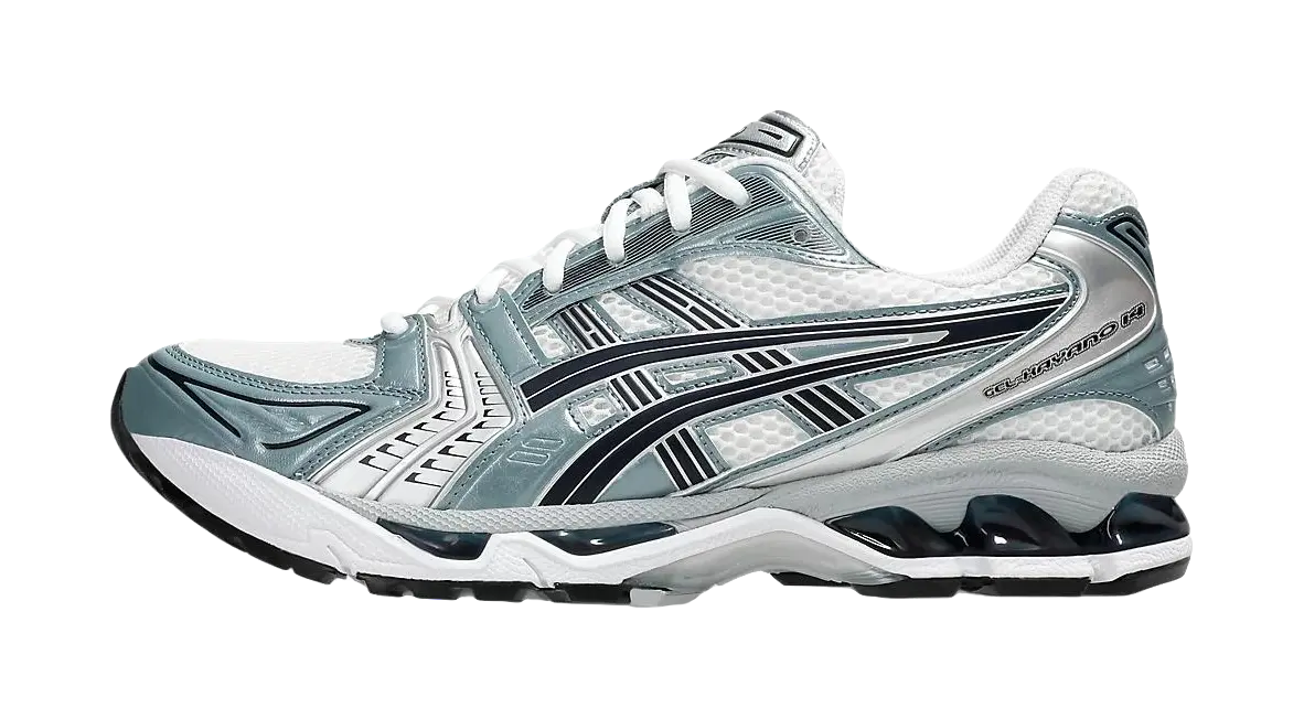 ASICS Gel Kayano 14 White Fjord Grey  vjsneaker.com