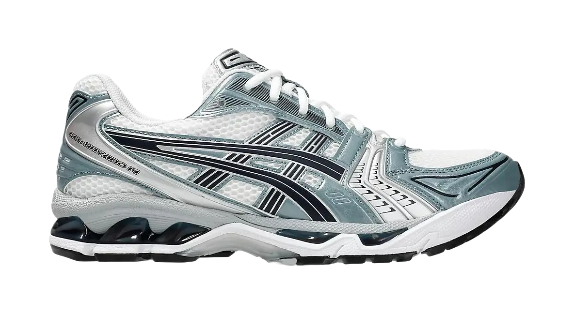 ASICS Gel Kayano 14 White Fjord Grey  vjsneaker.com