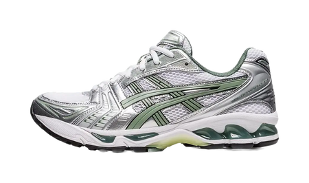 ASICS Gel Kayano 14 White Pure Silver Slate Grey Sage  vjsneaker.com