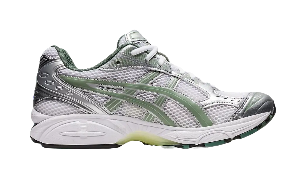 ASICS Gel Kayano 14 White Pure Silver Slate Grey Sage  vjsneaker.com