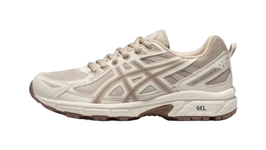 ASICS Gel Venture 6 Cream Grey Womens  vjsneaker.com