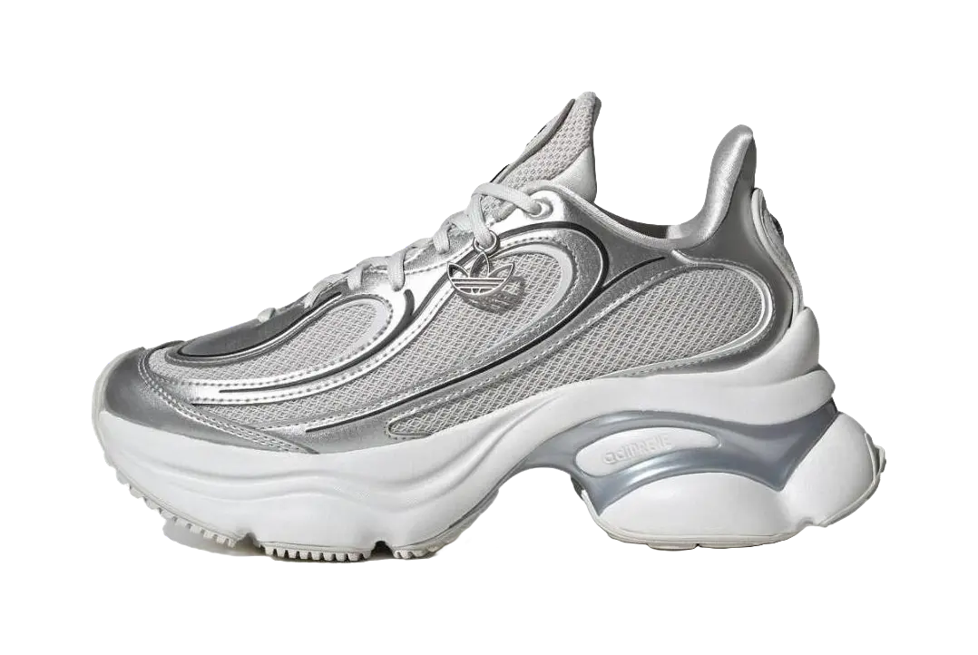 Adidas Originals Ozvenuz Low top Chunky Sneakers Womens Silver  vjsneaker.com