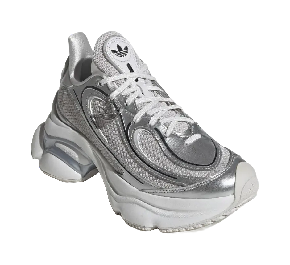 Adidas Originals Ozvenuz Low top Chunky Sneakers Womens Silver  vjsneaker.com