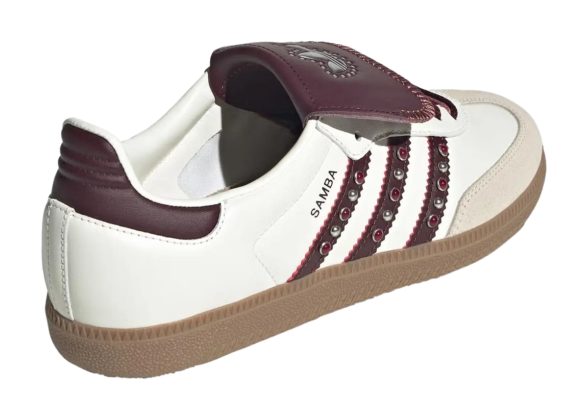 Adidas Originals Samba LT Abrasion Resistant Low top Skateboard Shoes Unisex White  vjsneaker.com