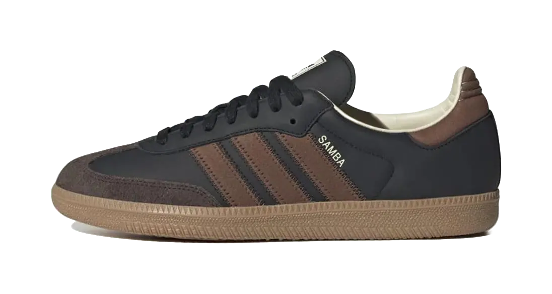 Adidas Samba Og Black Preloved Brown  vjsneaker.com