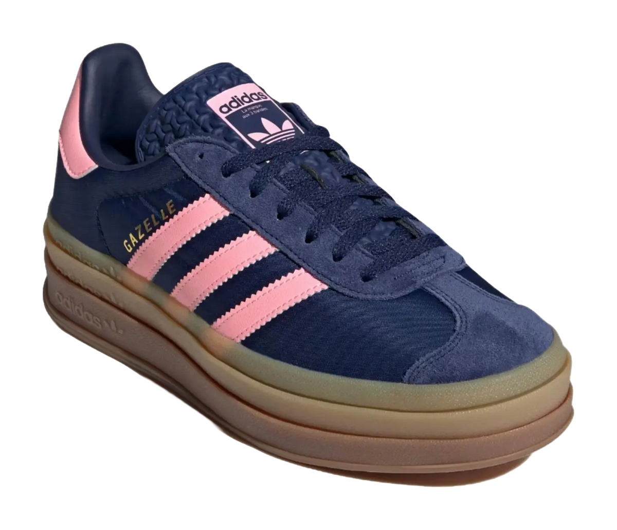 Adidas Wmns Gazelle Bold Blue Pink Spark Womens  vjsneaker.com
