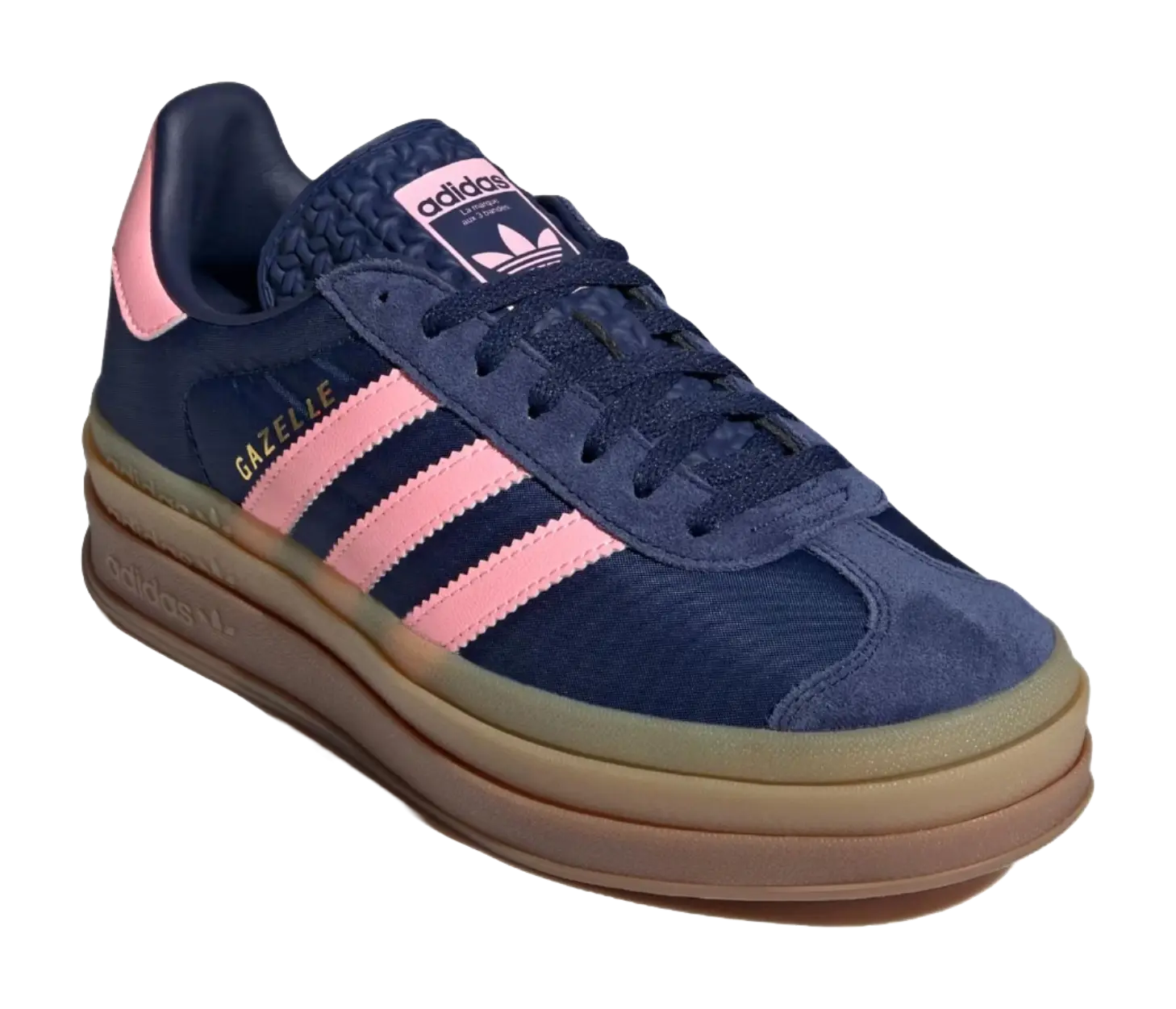 Adidas Wmns Gazelle Bold Blue Pink Spark Womens  vjsneaker.com