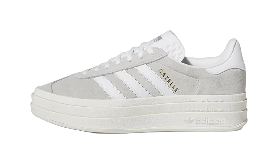 Adidas Wmns Gazelle Bold Grey White Womens  vjsneaker.com
