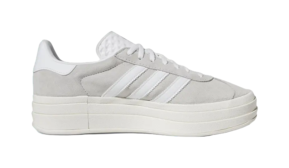 Adidas Wmns Gazelle Bold Grey White Womens  vjsneaker.com