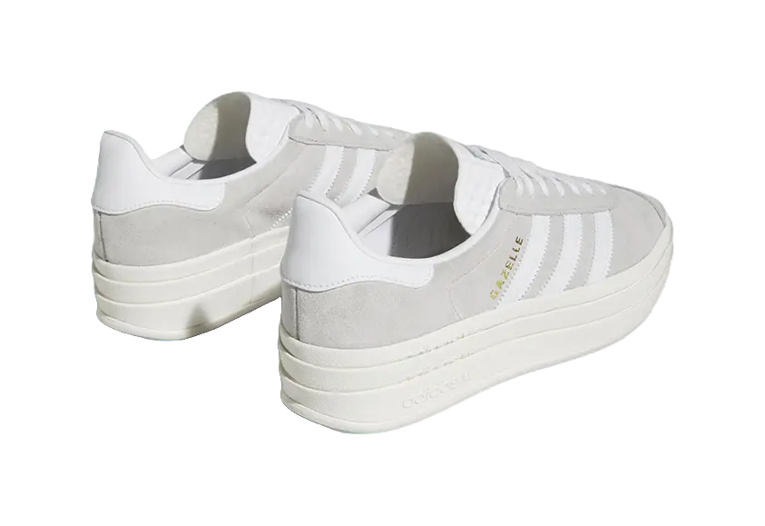 Adidas Wmns Gazelle Bold Grey White Womens  vjsneaker.com