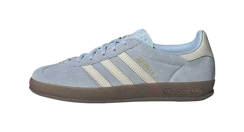 Adidas Wmns Gazelle Indoor Clear Sky Gum Womens  vjsneaker.com