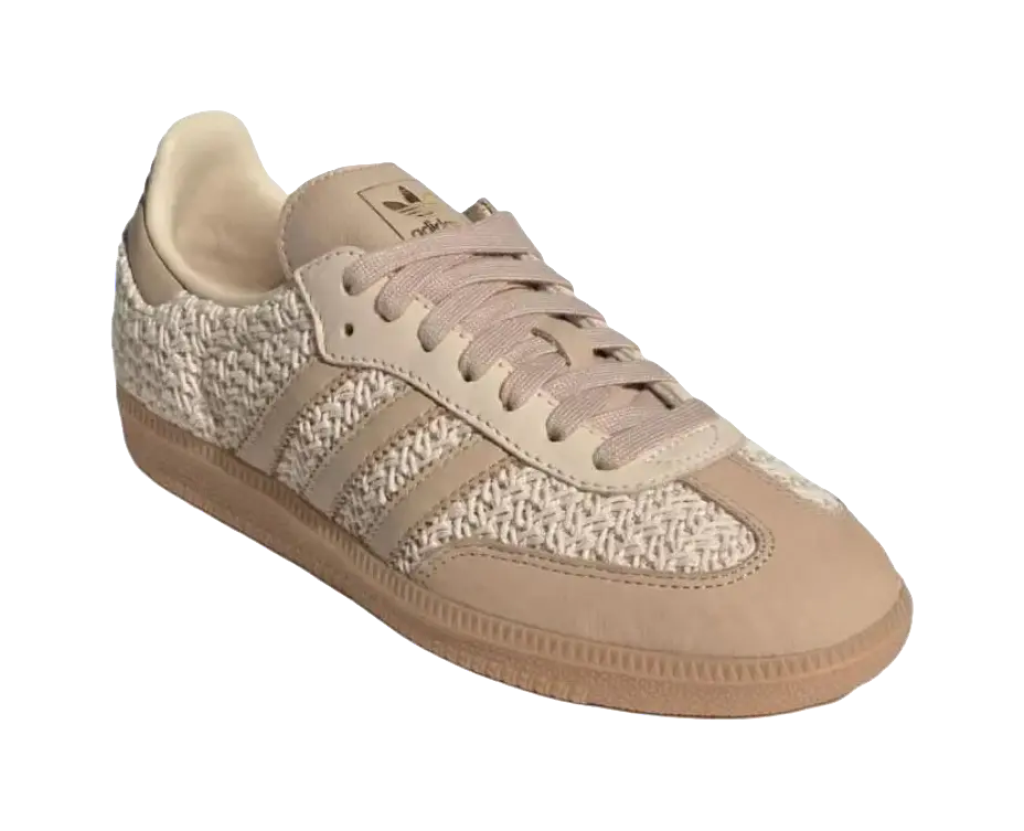 Adidas Wmns Samba Og Knit Pack - Sand Strata Womens  vjsneaker.com