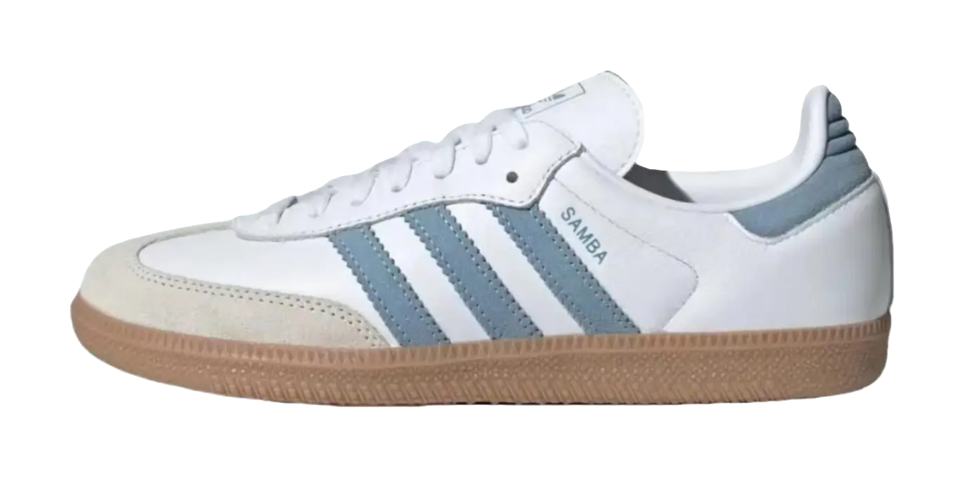 Adidas Wmns Samba Og White Ash Blue Gum Womens  vjsneaker.com