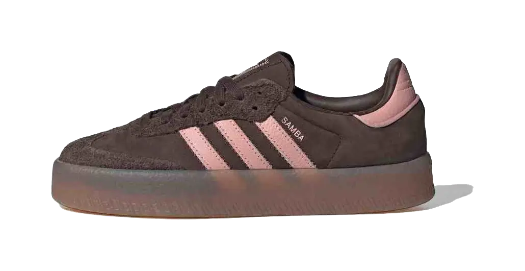 Adidas Wmns Sambae Dark Brown Wonder Mauve Womens  vjsneaker.com