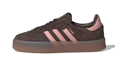 Adidas Wmns Sambae Dark Brown Wonder Mauve Womens  vjsneaker.com