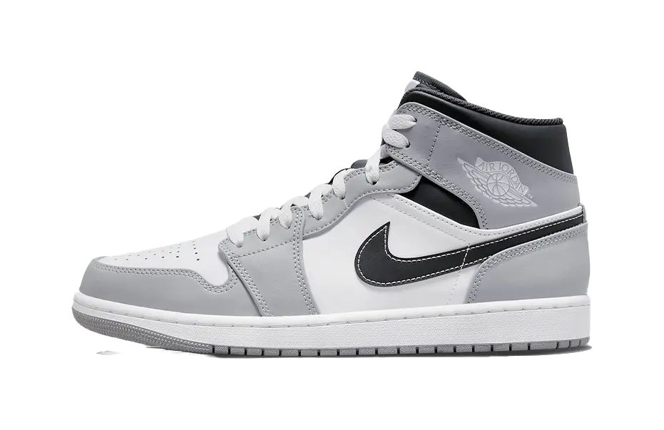 Air Jordan 1 Mid Light Smoke Grey  vjsneaker.com
