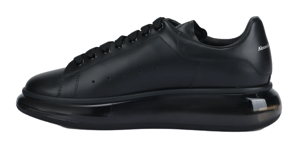 Alexander McQueen Oversized Sneaker Black Shiny Sole  vjsneaker.com