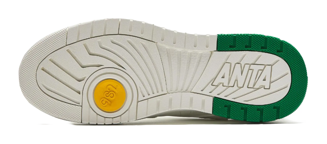 Anta 982 Anti-Slip Wear-Resistant Low-Top Skateboard Shoes Men's White 