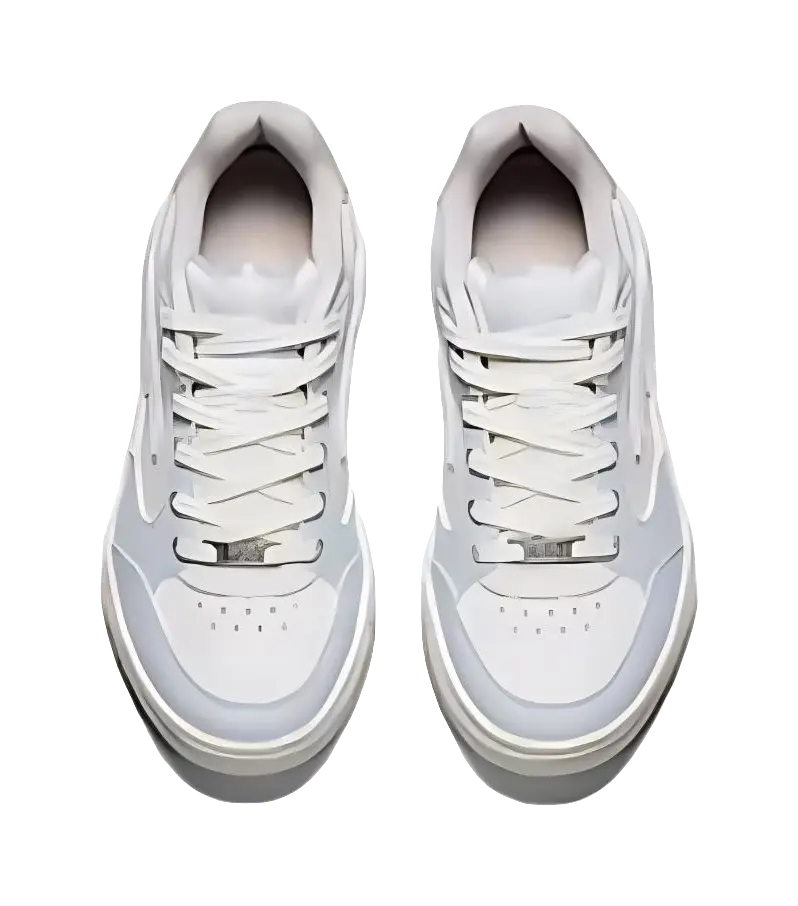 Anta 982 Slip Resistant Abrasion Resistant Low top Skateboard Shoes Women's White Blue 