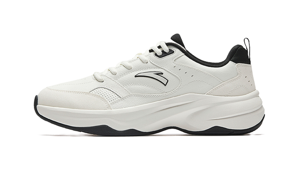 Anta ACE 2.0 Slip Resistant, Abrasion Resistant, Lightweight, Height Increasing Low top Casual Shoes Men's White Black 