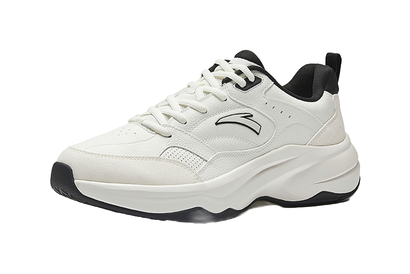 Anta ACE 2.0 Slip Resistant, Abrasion Resistant, Lightweight, Height Increasing Low top Casual Shoes Men's White Black 