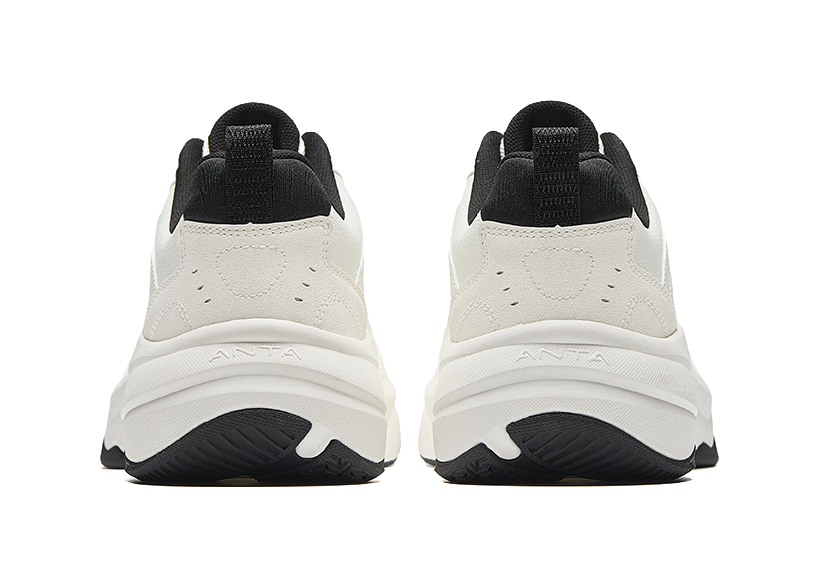 Anta ACE 2.0 Slip Resistant, Abrasion Resistant, Lightweight, Height Increasing Low top Casual Shoes Men's White Black 