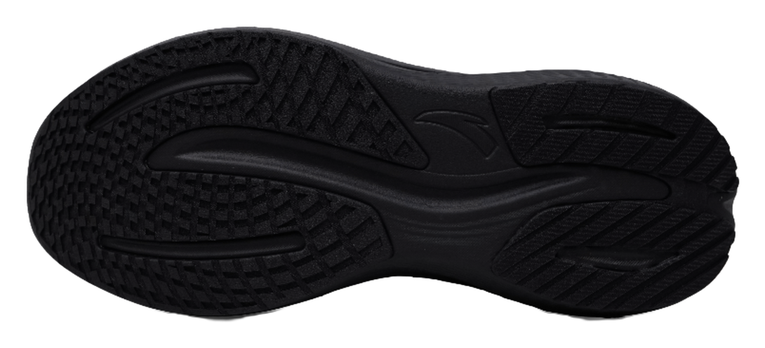 Anta Abrasion Resistant Breathable Low top Casual Running Shoes Men's Basic Black Metal Titanium 