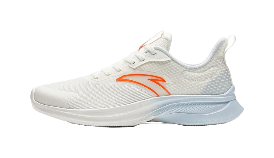 Anta Abrasion Resistant Low top Casual Running Shoes Men's White Blue Orange 