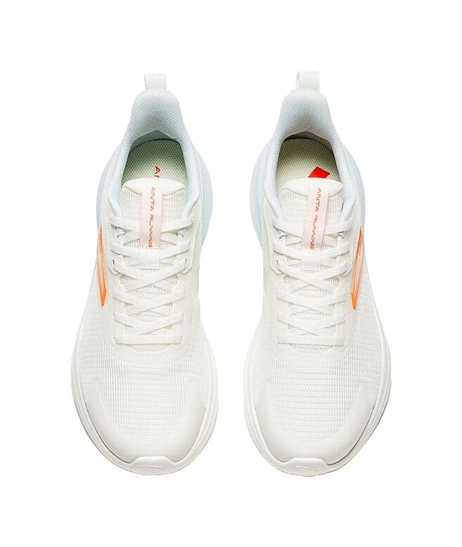 Anta Abrasion Resistant Low top Casual Running Shoes Men's White Blue Orange 