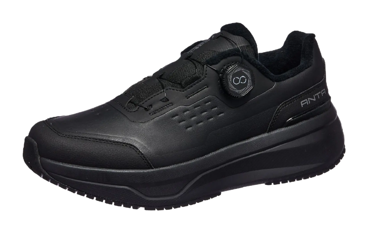 Anta Abrasion Resistant Thermal Low top Training Shoes Mens Basic Black  vjsneaker.com