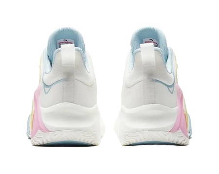 Anta Airspace 4 Men's Basketball Shoes - Slip & Abrasion Resistant Low Tops - White/Blue/Pink
