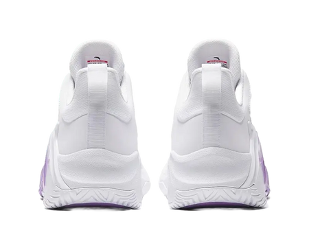 Anta Airspace 4 Slip Resistant Abrasion Resistant Low top Basketball Shoes Mens White Purple 