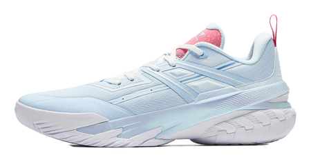 Anta Airspace 6 Cushioning Slip Resistant Anti Rollover Low top Basketball Shoes Mens Blue Pink  vjsneaker.com