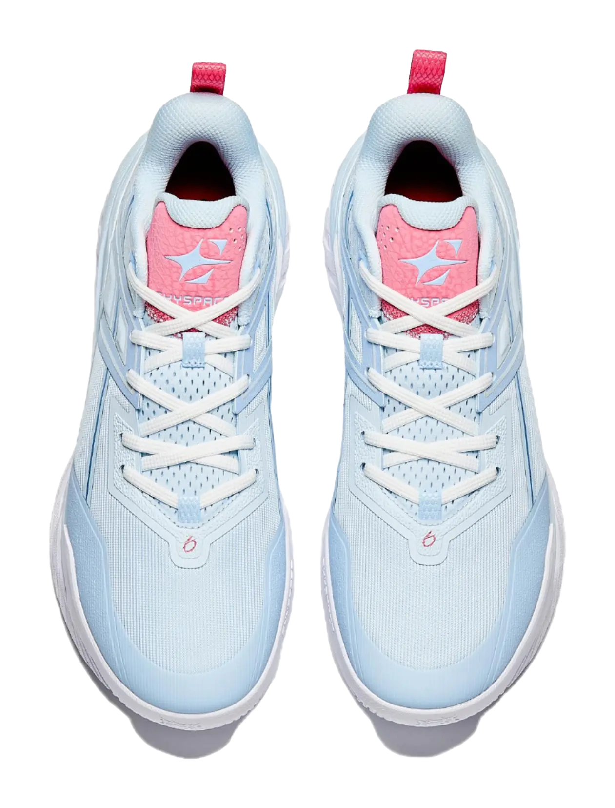 Anta Airspace 6 Cushioning Slip Resistant Anti Rollover Low top Basketball Shoes Mens Blue Pink  vjsneaker.com