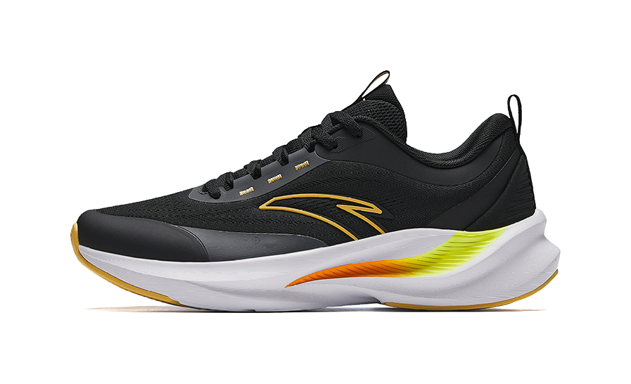 Anta Anti Slip Wear Resistant Low Top Running Shoes Men's Black 