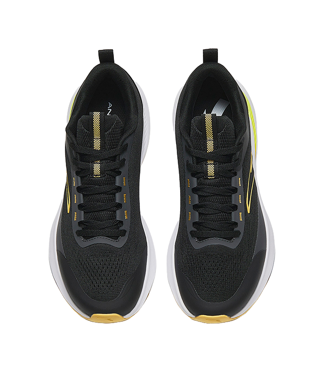 Anta Anti Slip Wear Resistant Low Top Running Shoes Men's Black 