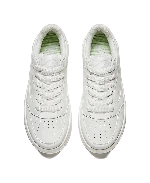 Anta Anti Slip Wear Resistant Low Top Skateboard Shoes Women's Papyrus White 